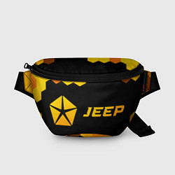 Поясная сумка Jeep - gold gradient: надпись и символ