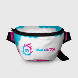 Поясная сумка Final Fantasy neon gradient style: надпись и симво, цвет: 3D-принт