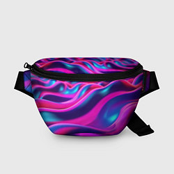 Поясная сумка Фиолетовые неоновые волны