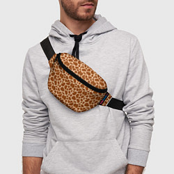 Поясная сумка Шкура Жирафа - Giraffe, цвет: 3D-принт — фото 2