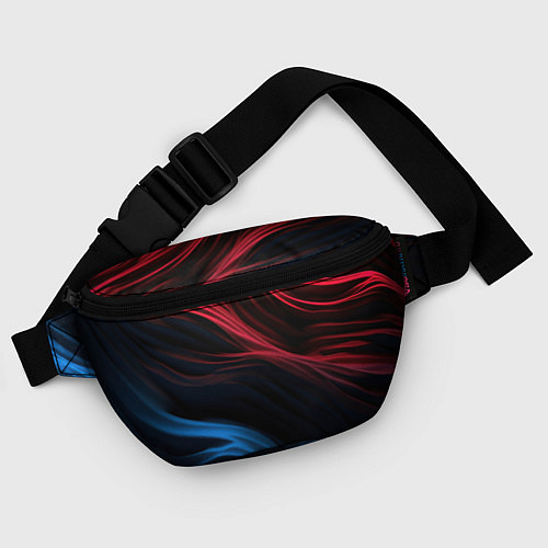 Поясная сумка Blue red black / 3D-принт – фото 4