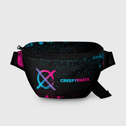 Поясная сумка CreepyPasta - neon gradient: надпись и символ, цвет: 3D-принт