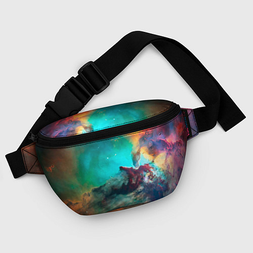 Поясная сумка Аморфный цветастый космос / 3D-принт – фото 4