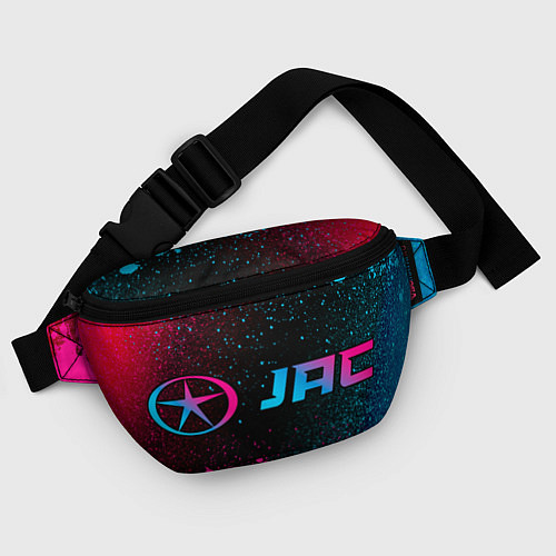 Поясная сумка JAC - neon gradient: надпись и символ / 3D-принт – фото 4