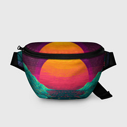 Поясная сумка Синтовый закат, цвет: 3D-принт