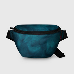 Поясная сумка Синие туманные камешки, цвет: 3D-принт
