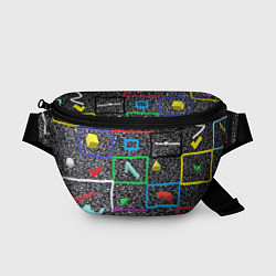 Поясная сумка Цифровой шум, цвет: 3D-принт