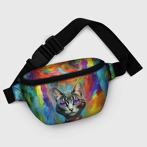 Поясная сумка Cat fashionista - neural network / 3D-принт – фото 4
