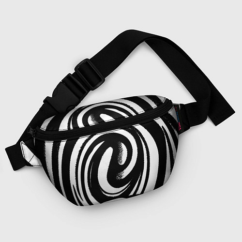Поясная сумка Черно-белая воронка / 3D-принт – фото 4