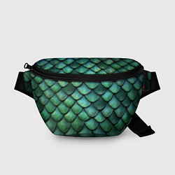 Поясная сумка Чешуя зелёного дракона, цвет: 3D-принт