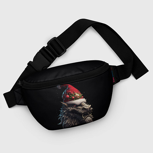 Поясная сумка Дракон в шапке Санта Клауса: арт нейросети / 3D-принт – фото 4