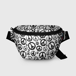 Поясная сумка Many peace logo, цвет: 3D-принт