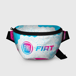 Поясная сумка Fiat neon gradient style: надпись и символ, цвет: 3D-принт