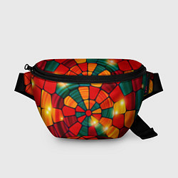 Поясная сумка Круговая мозаика, цвет: 3D-принт