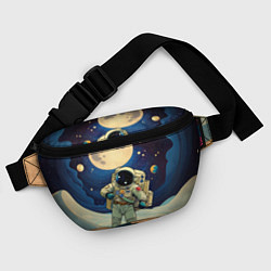 Поясная сумка Космонавт в ледяной пустыне, цвет: 3D-принт — фото 2