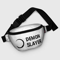 Поясная сумка Demon Slayer glitch на светлом фоне: надпись и сим, цвет: 3D-принт — фото 2