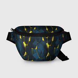 Поясная сумка Желтые неоновые плиты, цвет: 3D-принт