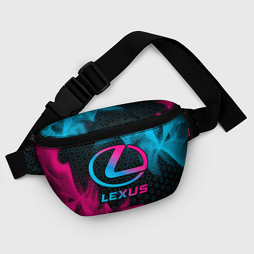 Поясная сумка Lexus - neon gradient / 3D-принт – фото 4