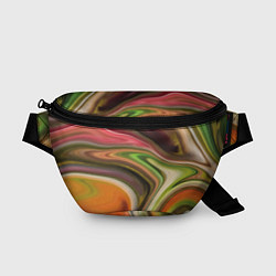 Поясная сумка Waves colors, цвет: 3D-принт