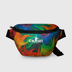 Поясная сумка Cs Go Logo Color, цвет: 3D-принт
