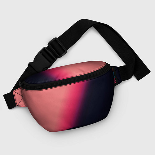 Поясная сумка Градиент темно-розовый / 3D-принт – фото 4