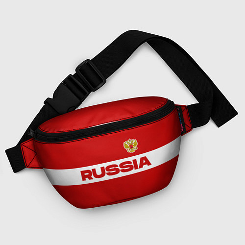 Поясная сумка Russia - красно-белый / 3D-принт – фото 4