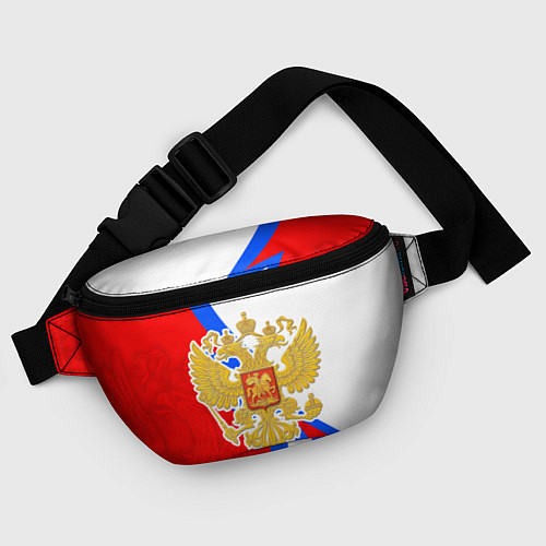 Поясная сумка Герб РФ - Российский триколор / 3D-принт – фото 4