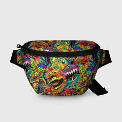 Поясная сумка Психоделические галлюцинации, цвет: 3D-принт