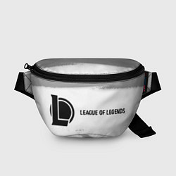 Поясная сумка League of Legends glitch на светлом фоне: надпись, цвет: 3D-принт