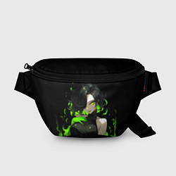 Поясная сумка Токсичная девушка - зеленый, цвет: 3D-принт