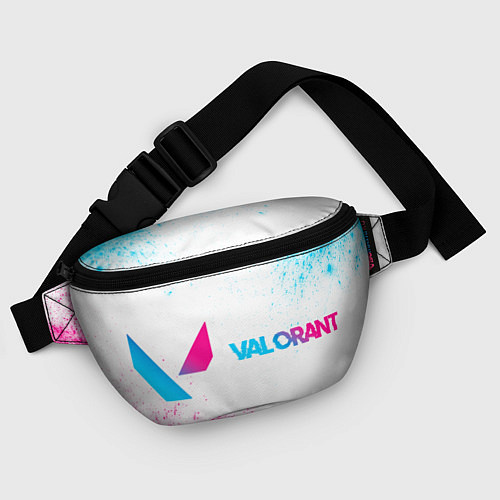 Поясная сумка Valorant neon gradient style: надпись и символ / 3D-принт – фото 4