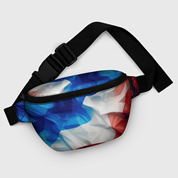Поясная сумка Абстракция в цветах флага РФ, цвет: 3D-принт — фото 2