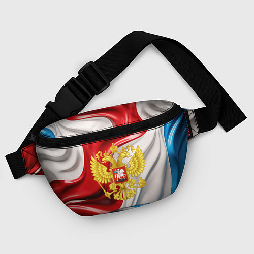 Поясная сумка Герб России на фоне флага / 3D-принт – фото 4