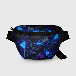 Поясная сумка Неоновые космические осколки, цвет: 3D-принт