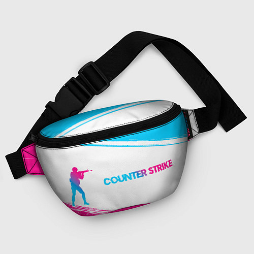 Поясная сумка Counter Strike neon gradient style: надпись и симв / 3D-принт – фото 4