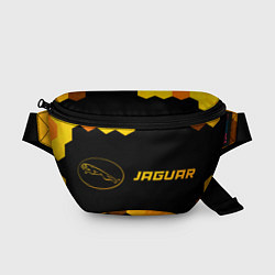 Поясная сумка Jaguar - gold gradient: надпись и символ