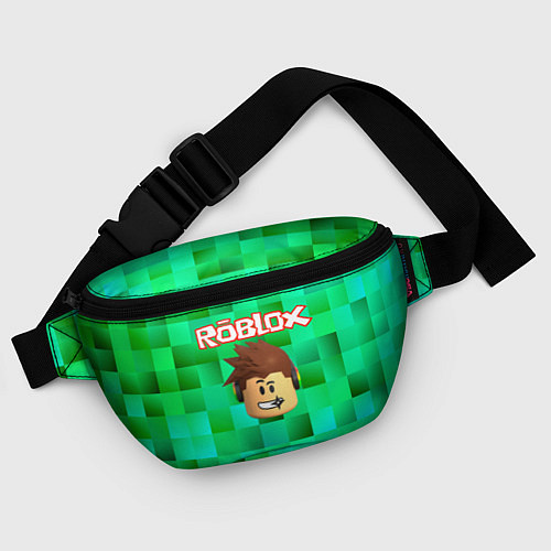 Поясная сумка Roblox head на пиксельном фоне / 3D-принт – фото 4