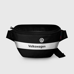 Поясная сумка Фольцваген - черный и белый