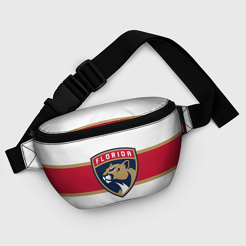 Поясная сумка Florida panthers - uniform - hockey / 3D-принт – фото 4