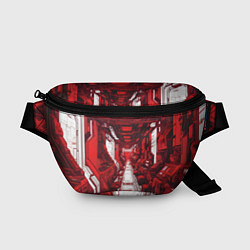 Поясная сумка Красная комната киберпанк, цвет: 3D-принт