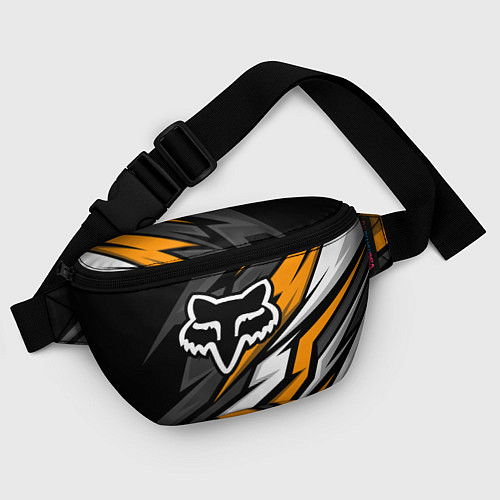 Поясная сумка Fox motocross racing - orange / 3D-принт – фото 4