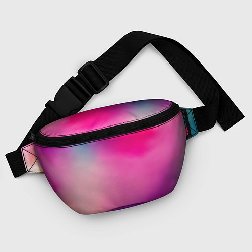 Поясная сумка Футболка розовая палитра / 3D-принт – фото 4
