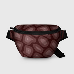 Поясная сумка Кофейный камуфляж, цвет: 3D-принт