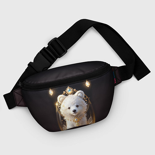 Поясная сумка Белый медвежонок с фонариками / 3D-принт – фото 4