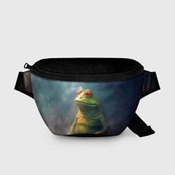 Поясная сумка Пепе лягушка, цвет: 3D-принт