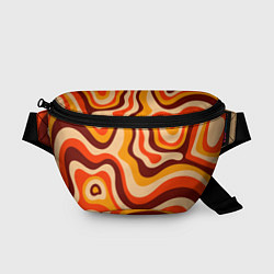 Поясная сумка Ретро текстура линий, цвет: 3D-принт