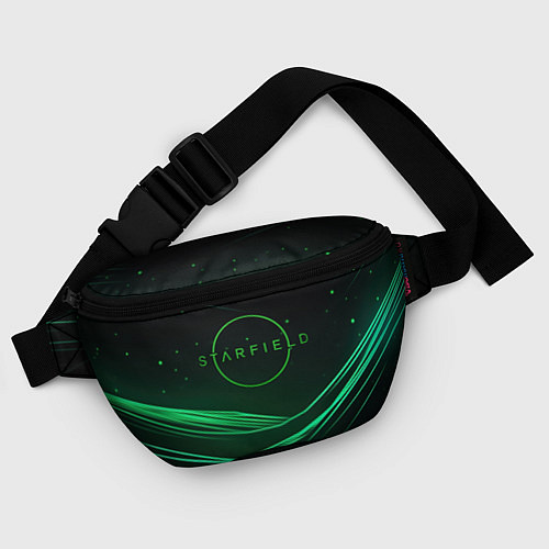 Поясная сумка Starfield green logo / 3D-принт – фото 4