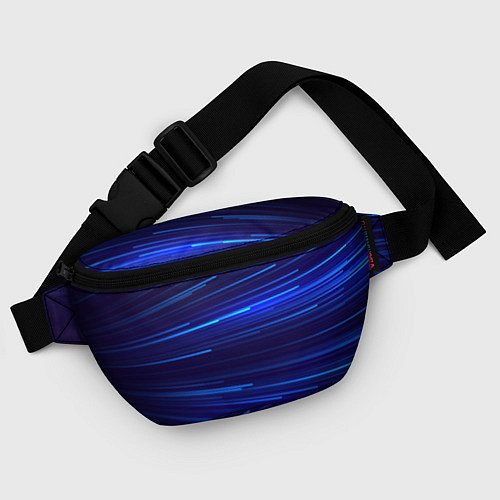 Поясная сумка Яркие неоновые полосы - минимализм / 3D-принт – фото 4