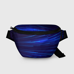 Поясная сумка Яркие неоновые полосы - минимализм, цвет: 3D-принт