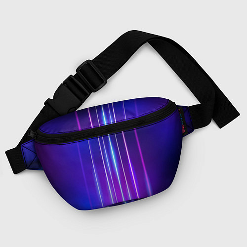 Поясная сумка Neon glow - vaporwave - strips / 3D-принт – фото 4